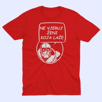 grunf_ne_vjeruj_unisex_majica_crvena
