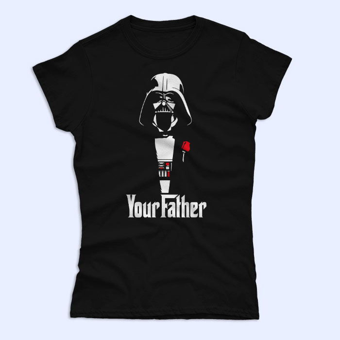 your_father_zenska_kratki_crna