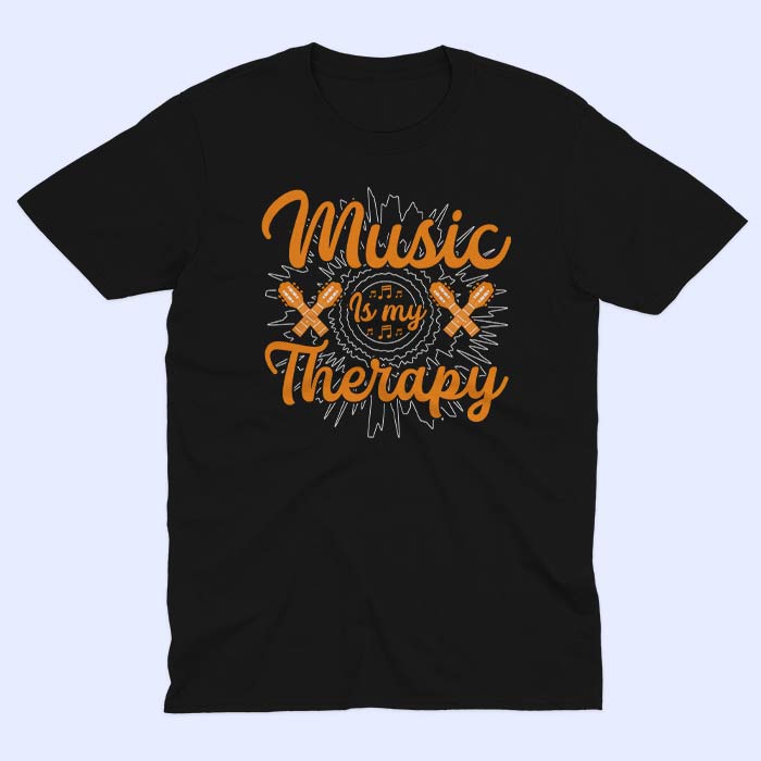 music_therapy_unisex_kratki_crna