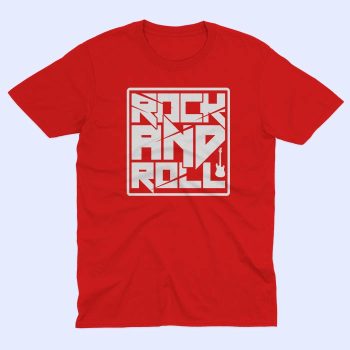 rock_and_roll_unisex_kratki_crvena
