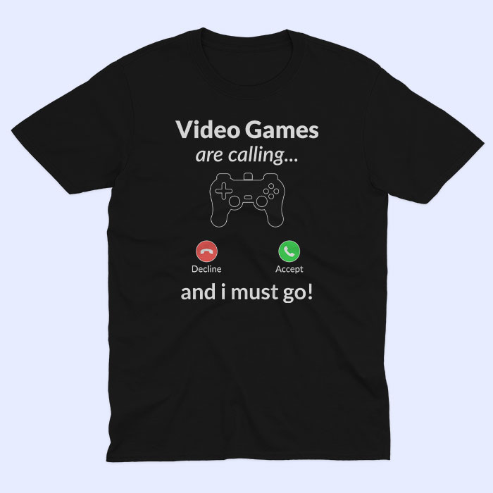 video_games_are_calling_unisex_kratki_crna