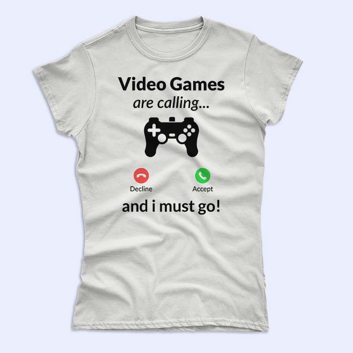 video_games_are_calling_zenska_majica_bijela